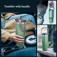 Thumbnail for Stay Hydrated in Style with the 30 oz Stainless Steel 2-Way Flip Straw Tumbler