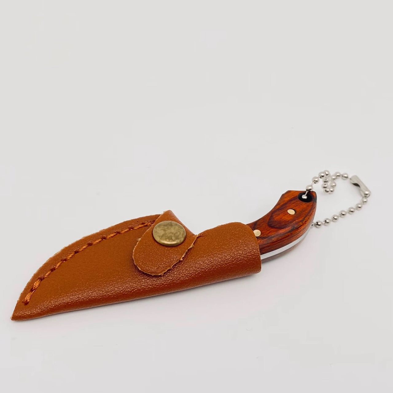 Wooden Handle Portable Mini Embossed Knife