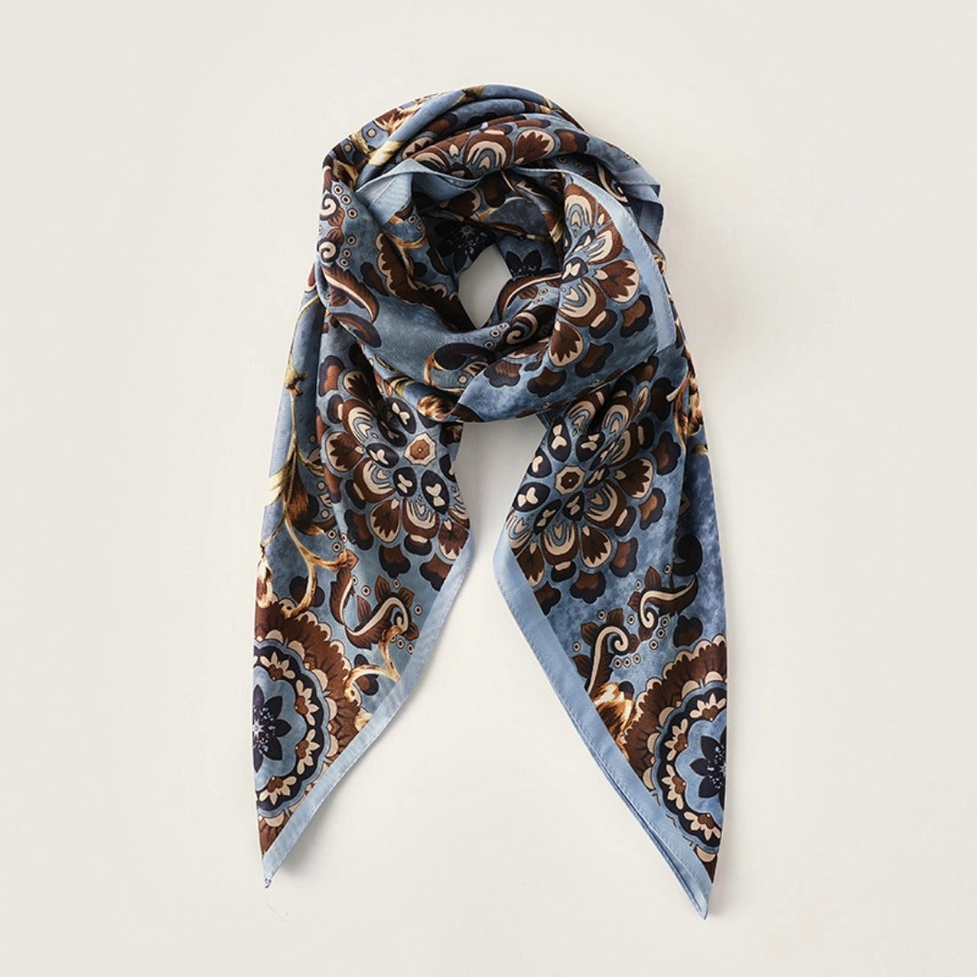 Floral Print Square Scarf