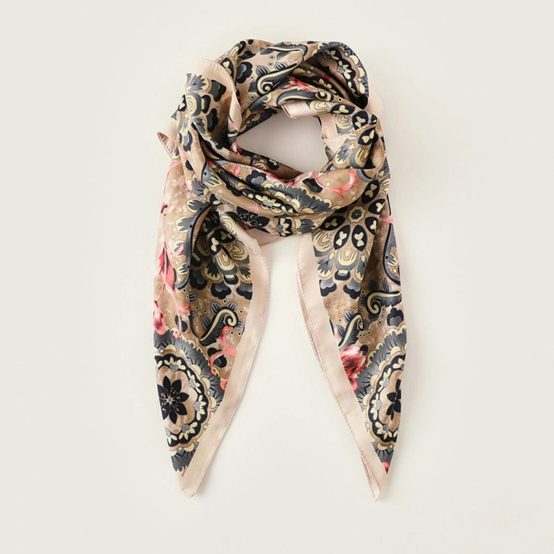 Floral Print Square Scarf