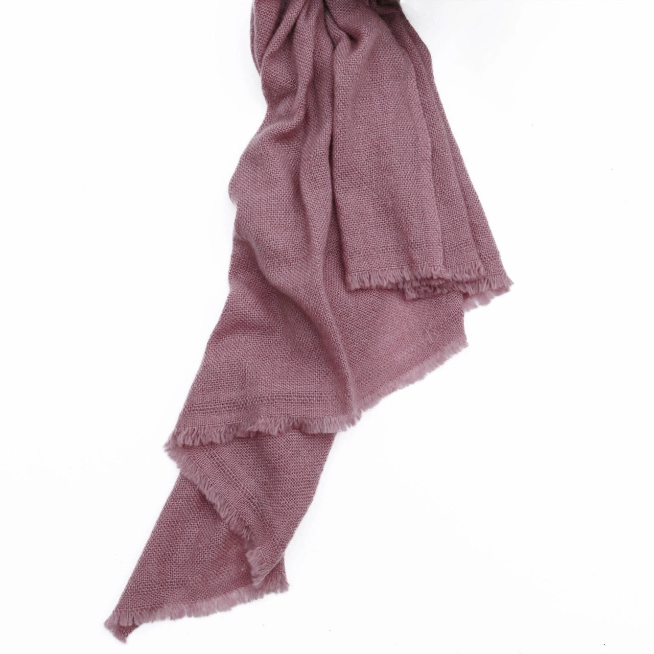 Antique Rose Pink 100% Cashmere Wrap & Scarf