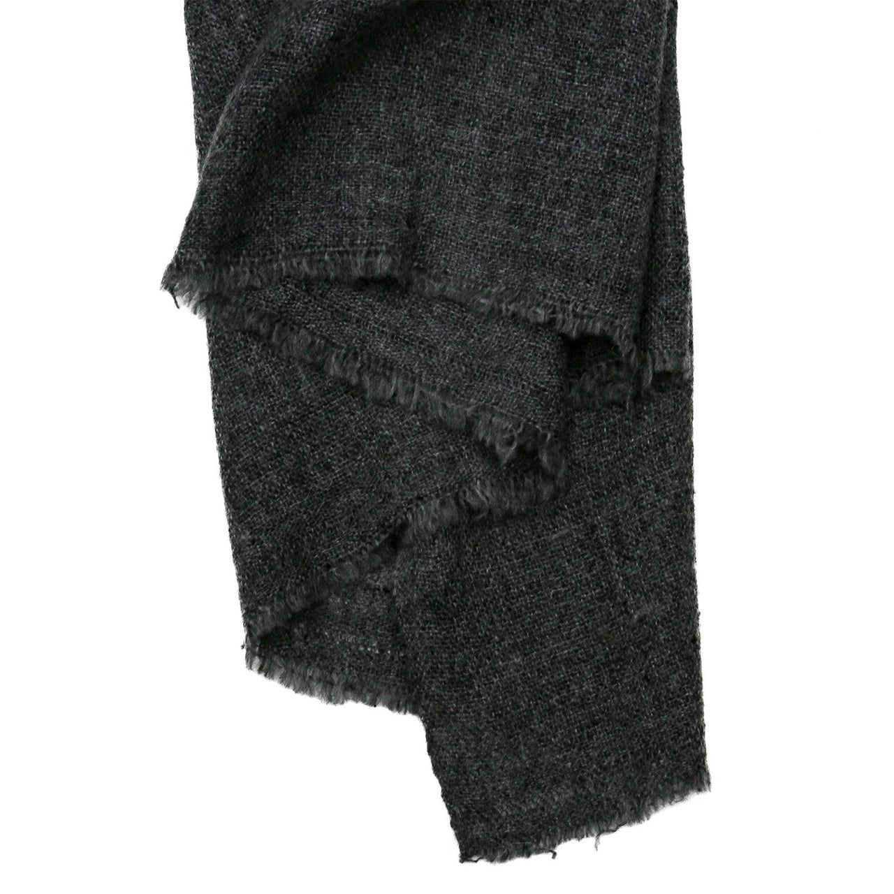 Graphite Dark Gray 100% Cashmere Scarf