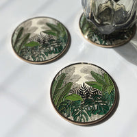 Thumbnail for 18k Gold-Plated Plant-Inspired Coasters