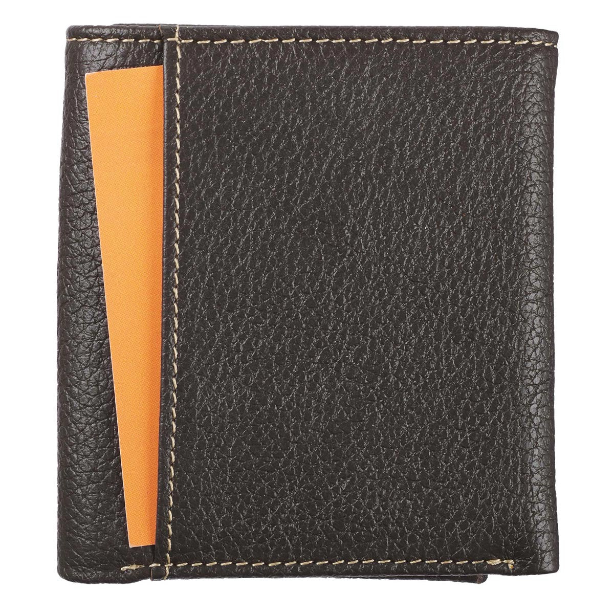 Brown Leather Wallet Crosses Badge