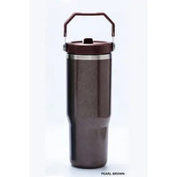 Thumbnail for Stay Refreshed On-the-Go with the 30oz Stainless Steel Flip Straw Tumbler