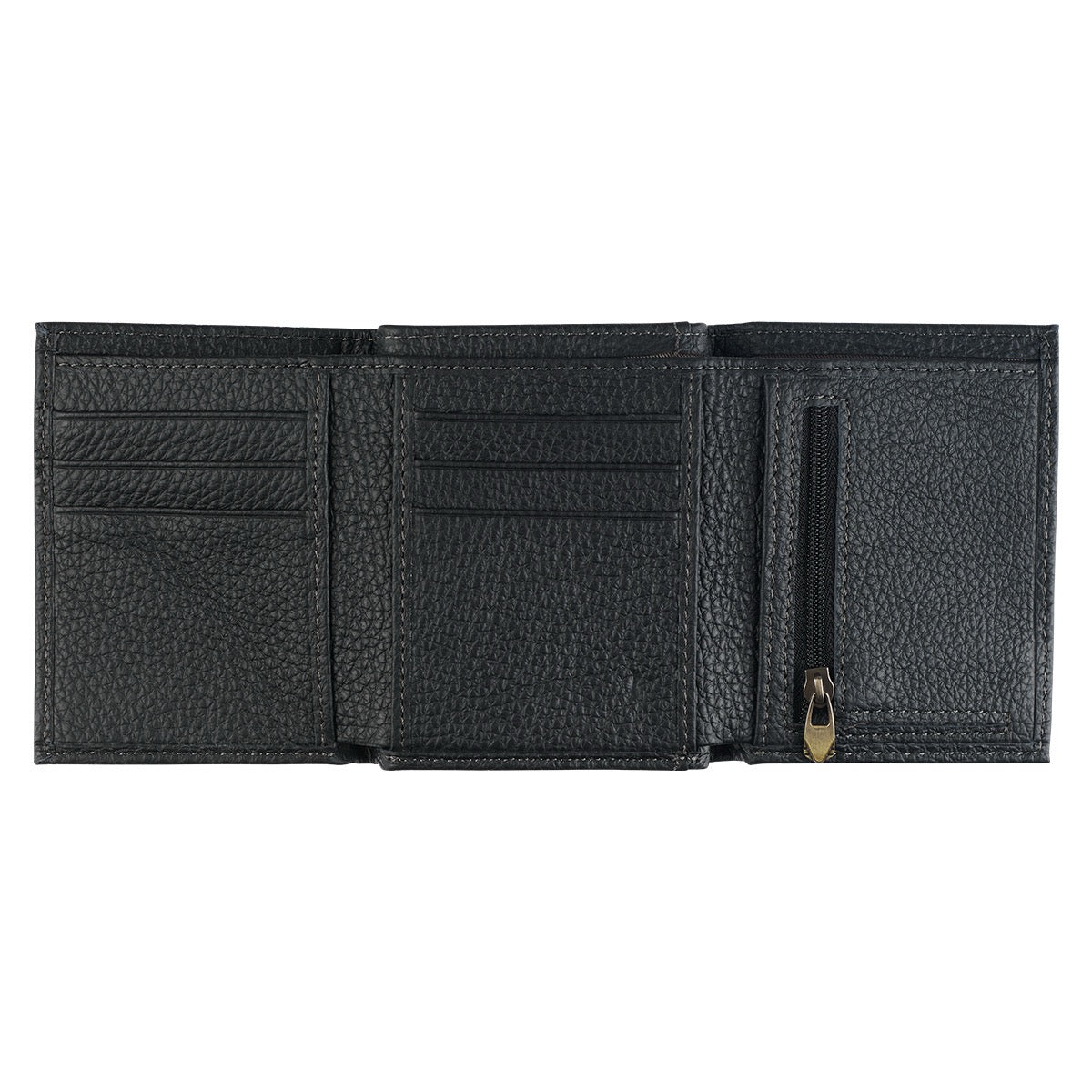 Black Leather Wallet - Walk By Faith