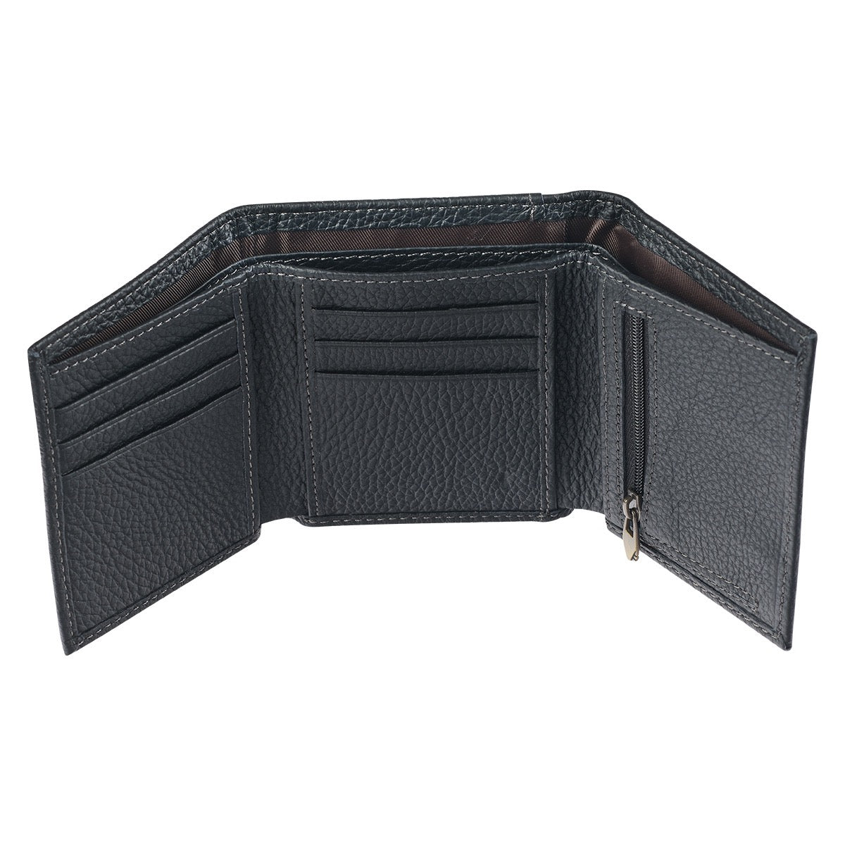 Black Leather Wallet - Walk By Faith