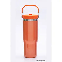 Thumbnail for Stay Refreshed On-the-Go with the 30oz Stainless Steel Flip Straw Tumbler