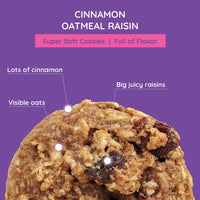 Thumbnail for Cinnamon Oatmeal Raisin Cookies - Individually Wrapped