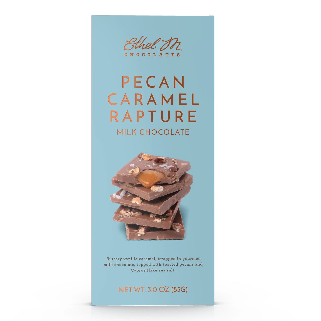 Gourmet Tablet Bar – Vanilla Caramel, Milk Chocolate, Pecans & Sea Salt