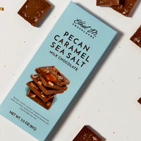 Thumbnail for Gourmet Tablet Bar – Vanilla Caramel, Milk Chocolate, Pecans & Sea Salt