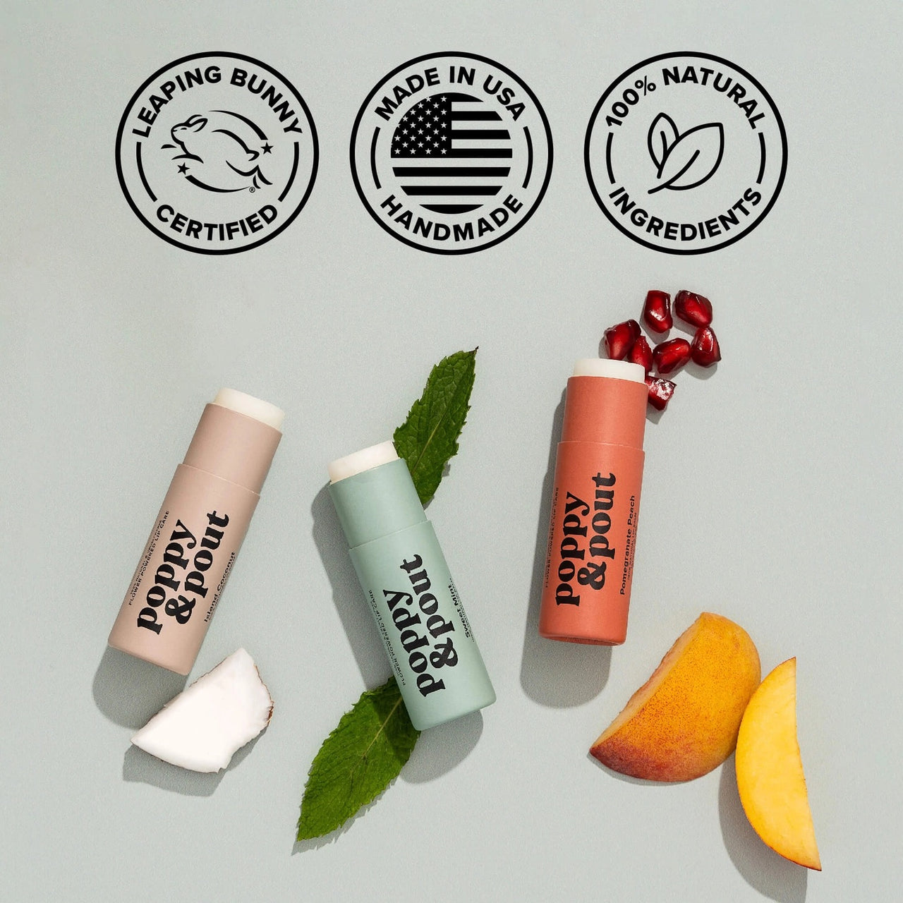 Poppy & Pout Sweet Mint Lip Balm